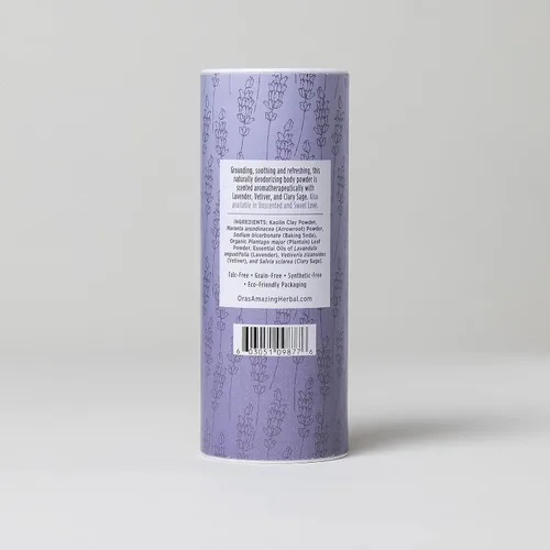 Miniatura 7 de Ora's Amazing Herbal Polvo Corporal Sin Talco para Mujeres, Polvo de Talco Sin Almidón de Maíz, Aroma Relajante de Conexión a Tierra, Aceites