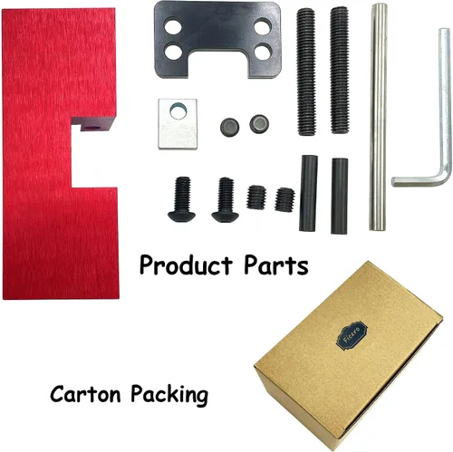 Miniatura 7 de Herramienta universal de empuje de vista de pistola para Glock 1911 Sig Springfield y otros pistola para mira delantera o trasera Rojo