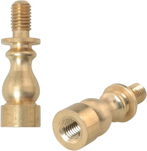 2 elevadores de sombra de lámpara de latón torneado de 1 pulgada para pantallas de lámpara tipo Fisher