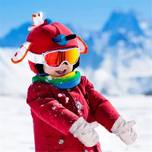 Miniatura 73 de Urban Virgin Guantes de invierno para bebés y niños pequeños, con forro polar, cálidos, impermeables, guantes de nieve para niños y niñas