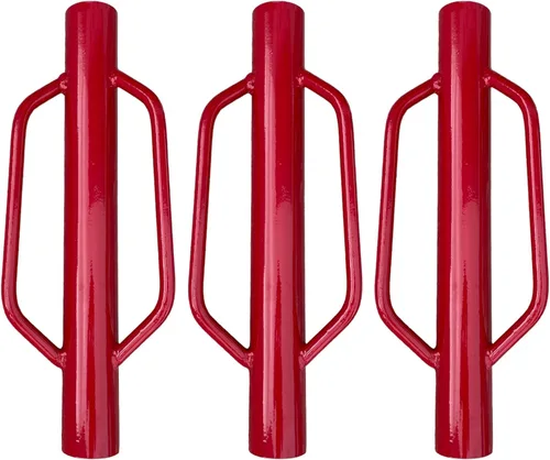 Miniatura 8 de Sandbaggy Varilla manual de 15.5 libras Rojo Poste T y U Post Driver Pounder 30% más pesado que la competencia Se adapta a postes de hasta