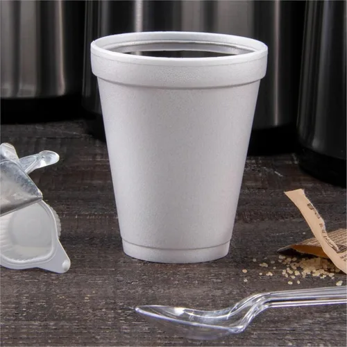 Miniatura 3 de Dart 10J10, vasos térmicos de espuma, 10 onzas, blancos, 25 por bolsa (caja de 40 bolsas)