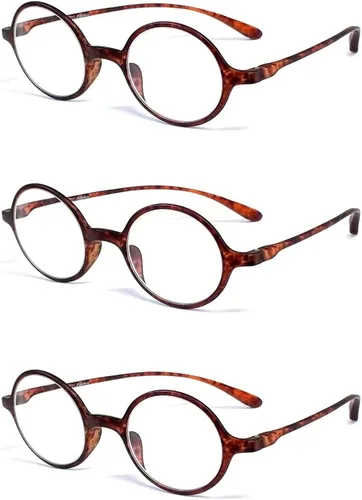 Miniatura 4 de Calabria 721 Flexie - Lentes de lectura redondos para hombres/mujeres, flexibles, de una sola potencia, flexibles, duraderos, ligeros, marco TR-90