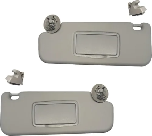 Miniatura 9 de Visera solar compatible con Chevy Sonic Spark 2012-2020 Spark 2011-2022, marca de repuesto gris 2M PLASTIC (gris - izquierda)