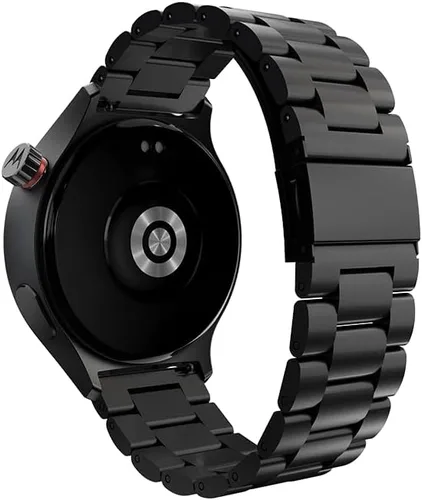 Miniatura 5 de Motorola Reloj para moto, pantalla OLED de 1.4 pulgadas, Bluetooth 5.3, Moto AI, redondo, correa de acero inoxidable negra, GPS integrado
