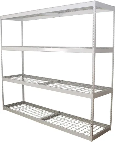 Miniatura 9 de MonsterRax - Estantería de garaje de 24 x 48 x 84 pulgadas, estante atornillado Hammertone - 500 libras por estante de acero de alta calidad