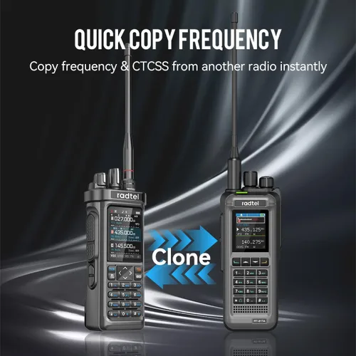 Miniatura 2 de Radtel RT-950 PRO Radio Ham TX GPS/APRS, Walkie Talkie de Largo Alcance de 10W de Mano Radio Bidireccional, RX AM/FM/CB/SW/MW/LW, Programación por