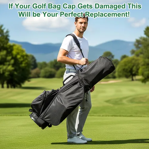 Miniatura 2 de Funda impermeable para bolsa de golf, impermeable, de nailon, a prueba de polvo, universal, a prueba de polvo, protector de club con capa de lluvia
