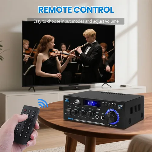 Miniatura 3 de Receptores de amplificador de audio Bluetooth 5.0-AK45 HiFi Stereo Mini Amplificador de Potencia RMS 40W x 2 Máx. 600W 2.0 Canal Componentes