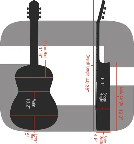 Miniatura 6 de Crossrock Air Carbon - Funda para guitarra clásica 4/4, carcasa rígida de fibra de carbono 100% con mochila y funda protectora, color rojo