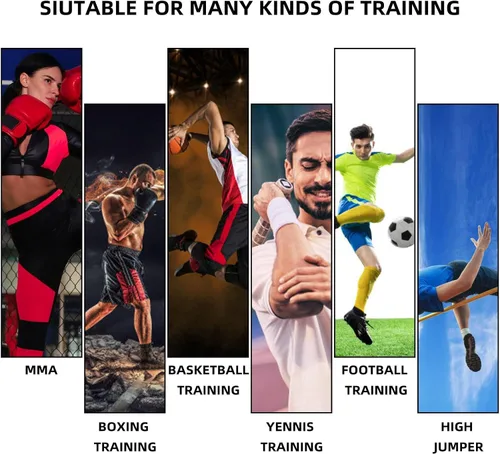 Miniatura 8 de Bandas de resistencia de boxeo, bandas de ejercicio de fuerza y agilidad para piernas para MMA, combate de karate, equipo de entrenamiento