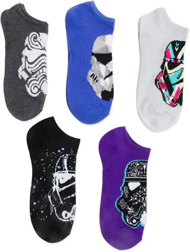 Miniatura 3 de STAR WARS womens Classic 5 Pack No Show Ankle Socks