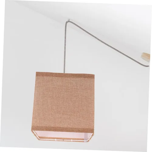 Miniatura 8 de DOITOOL Pantalla cuadrada de tela de repuesto elegante accesorio para lámparas de mesa, fácil de instalar, se adapta a bombillas para dormitorio