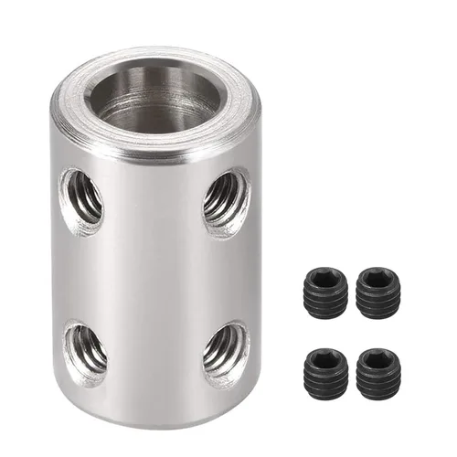 Miniatura 8 de TA-VIGOR Tornillo de acoplamiento de eje de 0.197 in a 0.197 in, D14 mm x L22 mm de diámetro de acero inoxidable rígido acoplador de eje conector