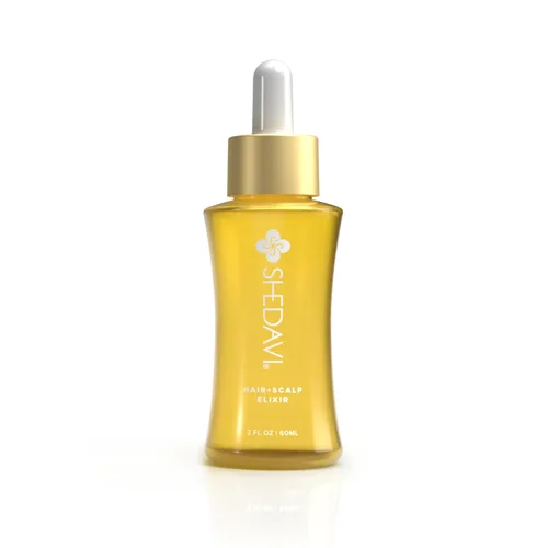 Shedavi Sérum icónico vegano para el cabello con botánicos - Tratamiento de crecimiento para mujeres y hombres, cabello seco y dañado y cuero