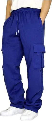 Pantalones largos plisados de pierna recta para hombre, pantalones deportivos con bolsillos, pantalones de lino blanco para hombre, pantalones de