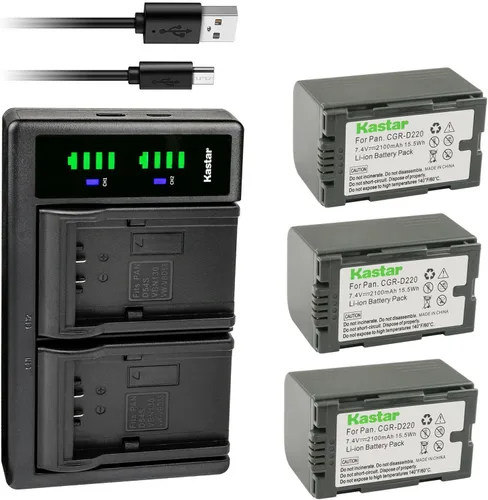 Miniatura 6 de Kastar CGR-D16S LTD2 - Cargador de batería USB compatible con Panasonic CGR-D28 CGR-D28A/1B CGR-D28R CGR-D28S CGR-D28SE/1B CGR-D320 CGR-D320A/1B