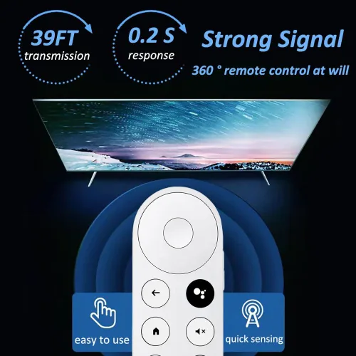 Miniatura 8 de Control remoto de voz actualizado para Google Chromecast 4k Snow TV, G9N9N Control remoto de repuesto para Google TV, GA01920-US, GA01409-US
