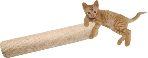 Miniatura 2 de Poste rascador de madera natural de 24 pulgadas para rascador de gato, pieza de repuesto para rascador de escalada en torre, grande, 3.54 pulgadas