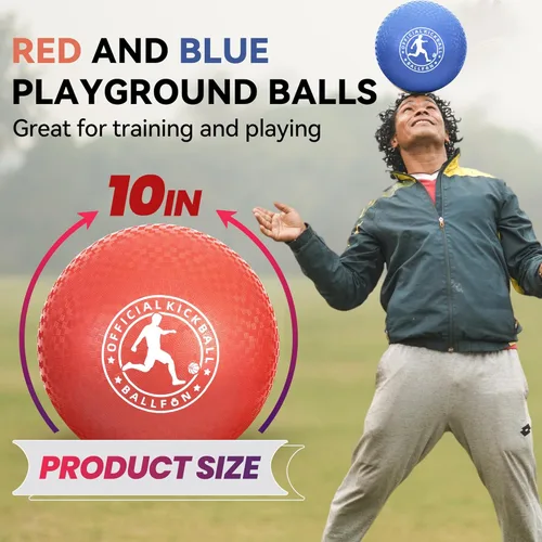 Miniatura 2 de Pelotas de juegos Kickball, pelotas de goma Dodge Balls para niños y adultos, dodgeballs de balonmano, pelota de patada para interior y exterior