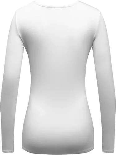 Miniatura 4 de OThread & Co. Camiseta de manga larga para mujer, cómoda camiseta básica elástica