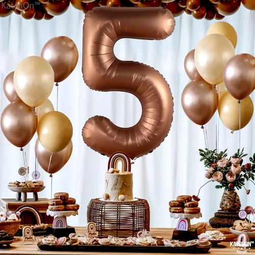 Miniatura 432 de KatchOn, Globo grande azul número 2 de 40 pulgadas Decoraciones de cumpleaños de Baby Shark para niño de 2 años Globo azul número 2 Globo
