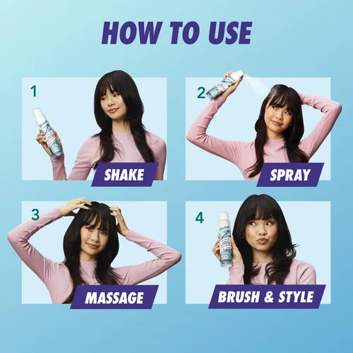 Miniatura 8 de Batiste Champú seco activado por el sudor, neutraliza el olor hasta 24 horas y evita la acumulación de sudor en el cabello, champú sin agua, 3.81