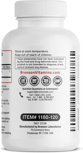 Miniatura 7 de Bronson Raíz de Remolacha Extra Fuerte, Sin OMG, 120 Tabletas Vegetarianas