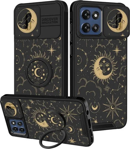 Miniatura 108 de Funermei Funda para Moto G Play 4G 2024 – Funda para teléfono para mujeres y niñas, diseño único de gato y libros, diseño único con funda