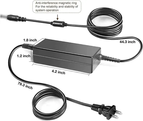 Miniatura 2 de Adaptador de corriente alterna/CC de repuesto para Texas Instruments AC9930 fuente de alimentación de 12 V 2 A, cable de fuente de alimentación