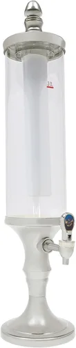 Miniatura 3 de Dispensador de torre de cerveza de 3 litros con tubo de hielo y dispensador de cerveza de mesa ligera, 3.2 cuartos de galón /102 onzas, dispensador