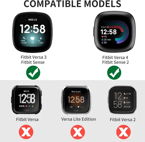 Miniatura 7 de MOFREE Bracelet Compatible with Fitbit Versa 3/Versa 4 Bands/Fitbit Sense/Sense 2 Bands for Women