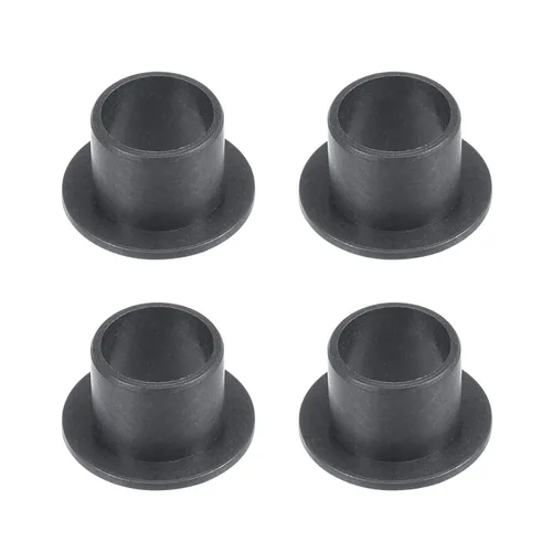 Miniatura 24 de uxcell - Cojinetes de manga con brida, 12 mm de diámetro interior, 14 mm de diámetro exterior, 10 mm de longitud, buje sin aceite envuelto en POM