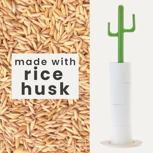 Miniatura 6 de Vigar Soporte de papel higiénico de cactus, soporte de papel higiénico independiente con almacenamiento para 5 rollos, soporte de papel higiénico