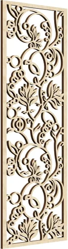 Miniatura 44 de 9 3/8"W x 24 3/8"H x 1/4"T Caspio Decorativos Paneles De Pared De Madera De Calado, Roble Rojo rojo (Red Oak)