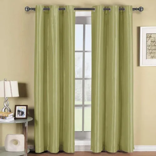 Miniatura 19 de Royal Tradition Cortinas opacas de 42 x 63 pulgadas, juego de 2 paneles de cortinas doradas con aislamiento térmico para oscurecer la habitación