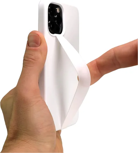 Miniatura 17 de Phone Loops Soporte elástico de silicona para teléfono, correa de mano, ligero, delgado y agarre discreto Negro