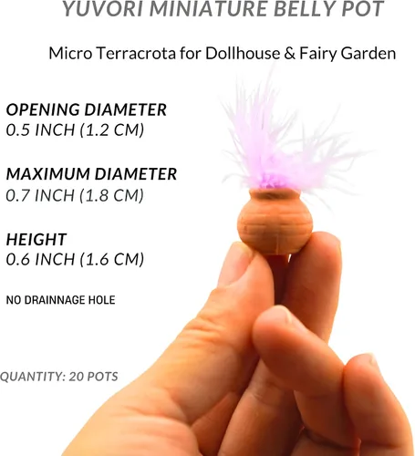 Miniatura 2 de Mini macetas de terracota – Macetas pequeñas de arcilla para suculentas, cactus, manualidades de bricolaje, jardín de hadas, proyectos escolares