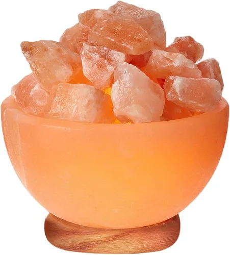 Miniatura 7 de Himalayan Glow Lámpara de sal USB de terapia de aroma natural con base plástica, luz de noche de sal rosa