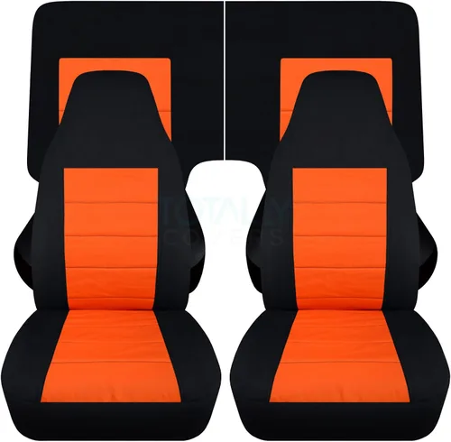 Miniatura 12 de Totally Covers Compatible con cubiertas de asiento para Chevy Camaro 1982-1992: Negro - Juego completo (23 colores) Cupé/Convertible Banco
