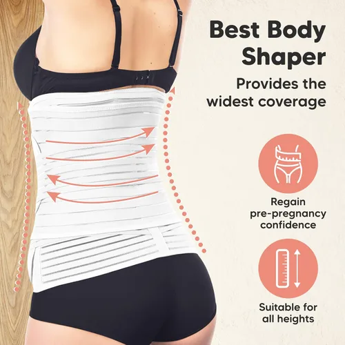 Miniatura 5 de 3 en 1 Soporte Posparto para el Abdomen. Banda para el vientre para etapa posnatal, embarazo, maternidad, fajas moldeadoras de cuerpo para mujeres