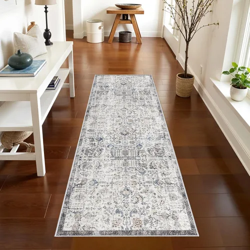 Miniatura 29 de RUUGME Alfombra Pasillera Lavable 2'6x12 - Alfombra de Pasillo con Respaldo Antideslizante Alfombras Resistentes a Manchas para Sala de Estar