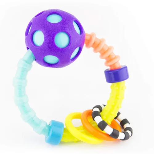 Miniatura 4 de Sassy My First Bend & Flex - Juego de sonajero de 2 piezas, para mayores de 0 meses