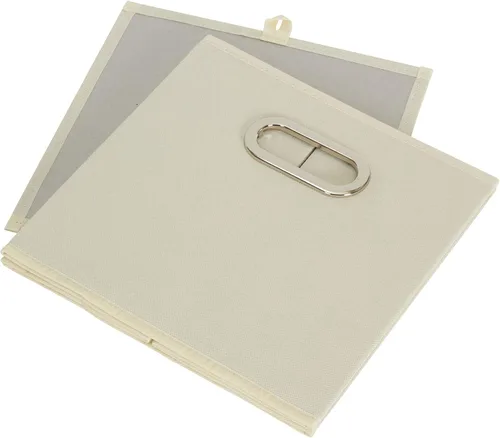 Miniatura 9 de Household Essentials Cubos de Almacenamiento de Tela Plegables Paquete de 6 – 11x11x11 Contenedores No Tejidos Apilables con Lados de Cartón