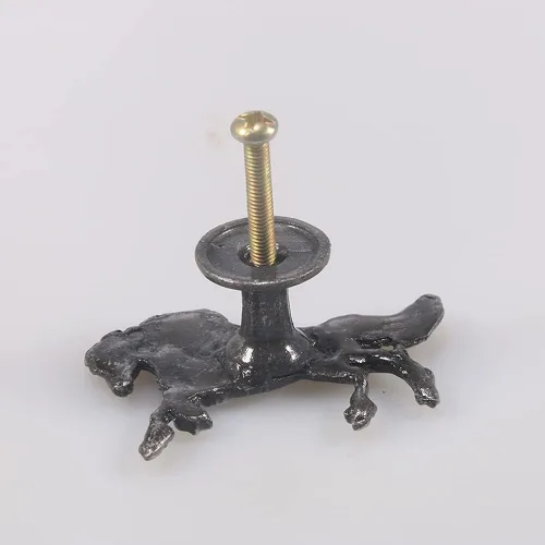 Miniatura 3 de 6 pomos en forma de caballo, manija de puerta, armario, cajón, aparador, pomos de un solo agujero, manijas para muebles de cocina, armario, armario