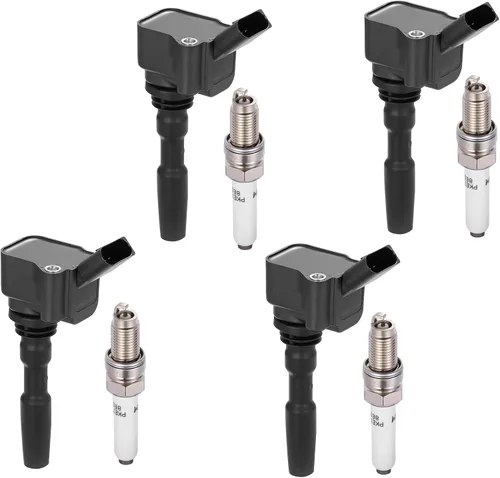 Miniatura 23 de BDFHYK Paquete de bobinas de encendido UF529 y bujías de iridio 4644 compatibles con Audi A3 A4 Allroad Quattro A5 Quattro Q5 TT Quattro Volkswagen