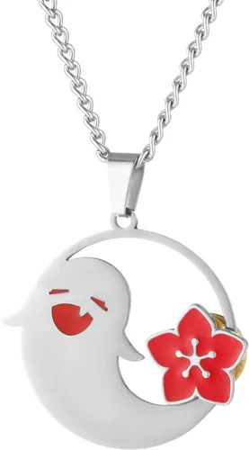 Boryeer Genshin Impact - Collar de cosplay de personajes de Hu Tao, lindo fantasma de Halloween, regalos para los amantes del anime de juegos