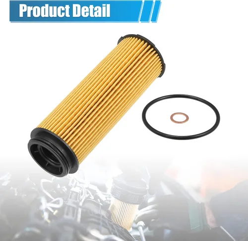 Miniatura 6 de X AUTOHAUX 6 piezas de repuesto de filtro de aceite de motor 11-42-7-826-799 Filtro de combustible de aceite para BMW 740i Base 3.0L L6 - Gasolina