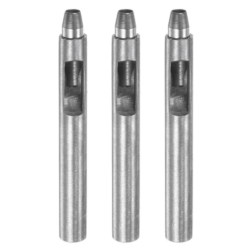 Miniatura 35 de HARFINGTON 2 piezas de perforador de cuero de 0.031 in recto, redondo, ojal, remache a presión, fijador para cuero, artesanía, ropa, bolso, cortina
