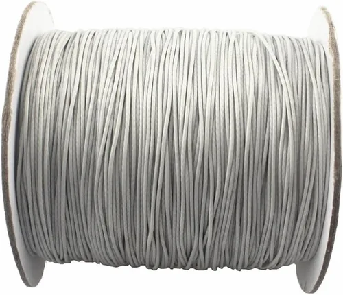 Miniatura 32 de Cordón de poliéster encerado para hacer joyas, cuerda encerada con carrete para hilo de bricolaje (rojo, 0.020 in (150 yardas))